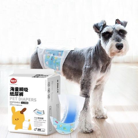 Dog Disposable Wrap Dog Shorts Diaper Durable Dog Pants Wraps for Male Dogs S M L