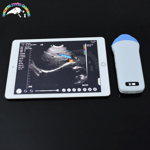 Portable Ultrasound Machine Color Doppler Wireless Ultrasound Probe Mini Ultrasound Device Cat Dog Animal Ultrasound Scanner