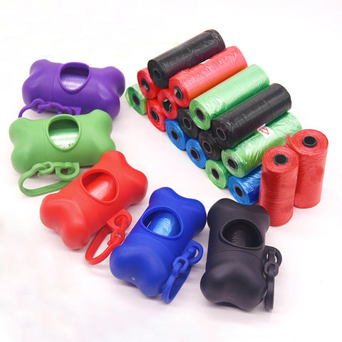 40 PCS Bone Shape Box 2000 Rolls Garbage Bag Dog Poop Bag Pet Outdoor Garbage Bags Carrier for Pet