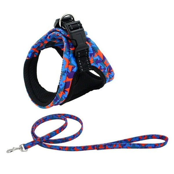 2020 Dog Pet Harness Collar Large Medium Small Dog Harnesses and Vest Leash Rope Set Husky Dogs Supplies For Chihuahua Pug