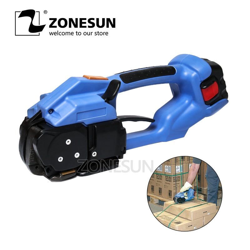 ZONESUN strapping machine ORT-200 Battery Powered electric pet strap packing Tool Electric Plastic Strapping Tool